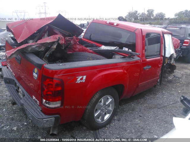 3GTP2VE78CG147775 - 2012 GMC SIERRA K1500 SLE RED photo 4