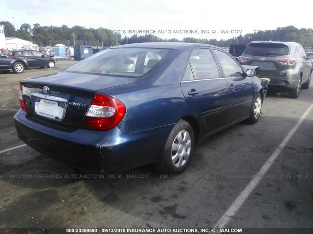 4T1BE32K94U306084 - 2004 TOYOTA CAMRY LE/XLE/SE Mavi foto 4