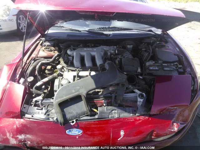 1ZVLT22B6V5139734 - 1997 FORD PROBE GT/GTS RED photo 10