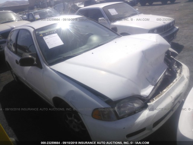 2HGEH2370PH543424 - 1993 HONDA CIVIC VX WHITE photo 1