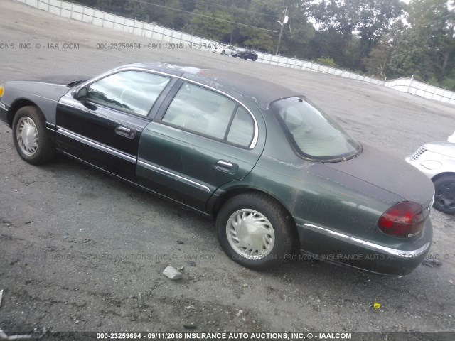 1LNFM97V9WY686890 - 1998 LINCOLN CONTINENTAL  Zielony zdjęcie 3
