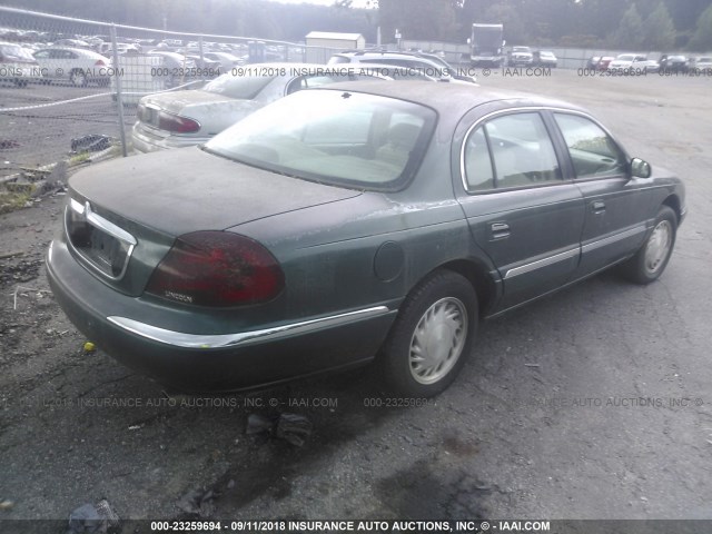 1LNFM97V9WY686890 - 1998 LINCOLN CONTINENTAL  Zielony zdjęcie 4