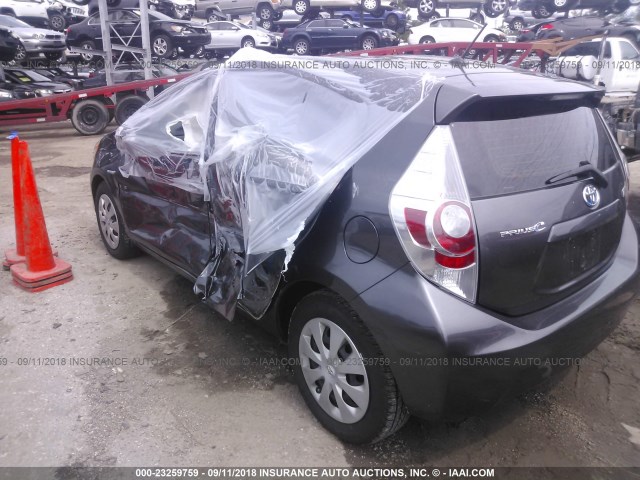 JTDKDTB38D1056063 - 2013 TOYOTA PRIUS C GRAY photo 6