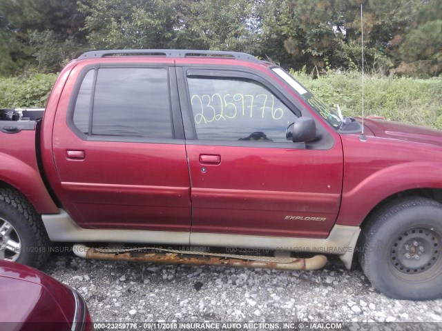 1FMZU77E62UB84468 - 2002 FORD EXPLORER SPORT TR  RED photo 6