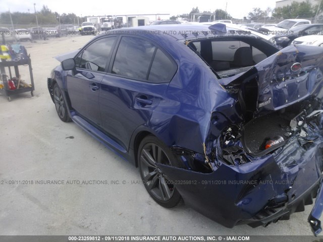 JF1VA1E60G9815560 - 2016 SUBARU WRX PREMIUM BLUE photo 3