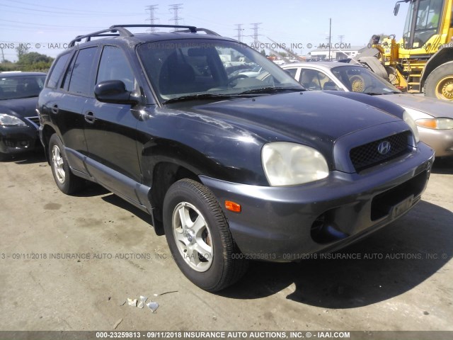 KM8SB12B13U402187 - 2003 HYUNDAI SANTA FE GL BLACK photo 1