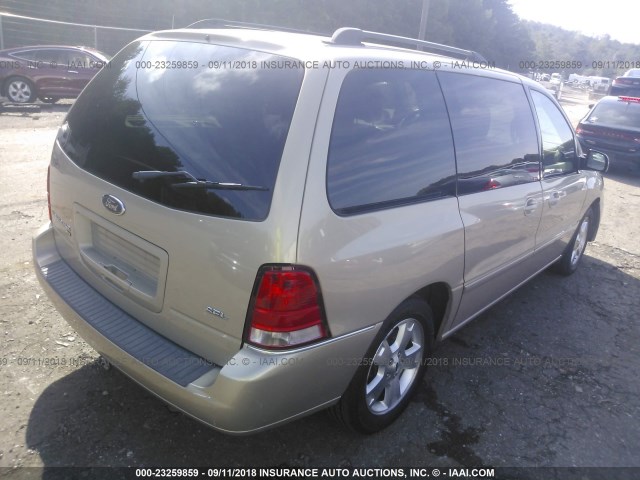 2FMDA52277BA14444 - 2007 FORD FREESTAR SEL TAN photo 4