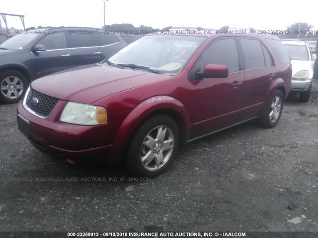 1FMZK06197GA04577 - 2007 FORD FREESTYLE LIMITED BURGUNDY photo 2