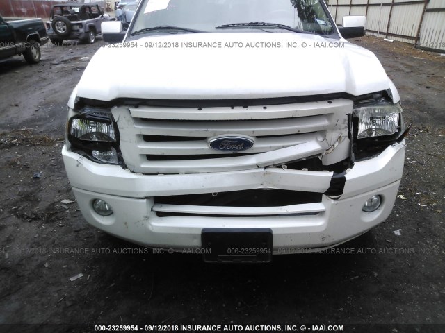 1FMJU1K59AEA24935 - 2010 FORD EXPEDITION LIMITED WHITE photo 6