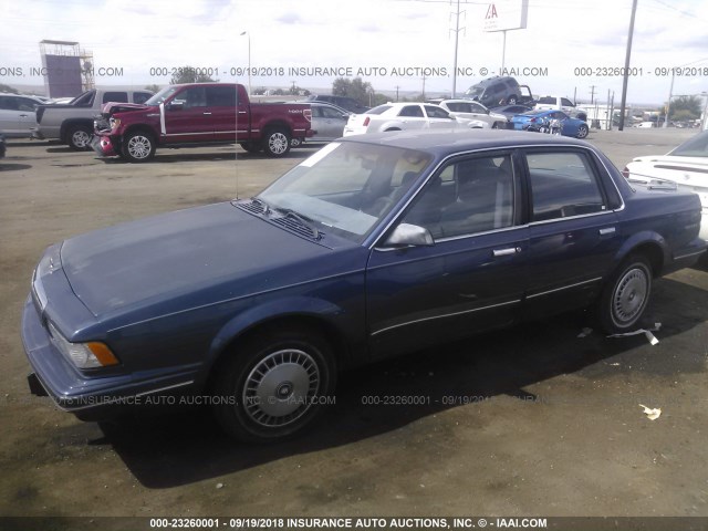 1G4AG5542R6471453 - 1994 BUICK CENTURY SPECIAL BLUE photo 2