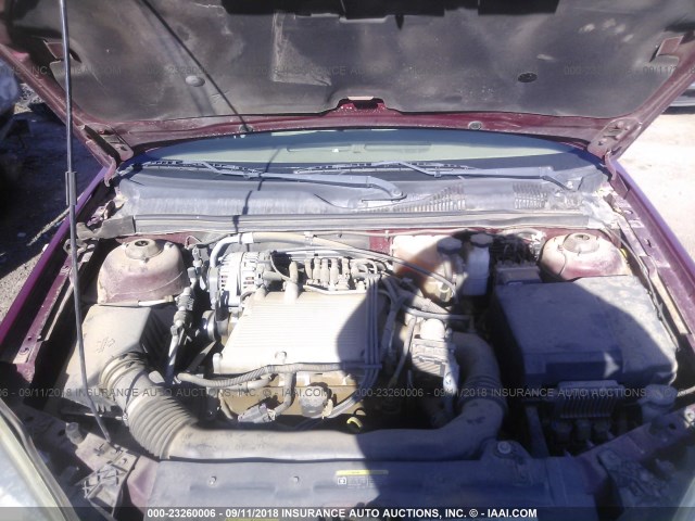 1G1ZT64895F107286 - 2005 CHEVROLET MALIBU MAXX LS MAROON photo 10