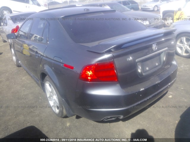 19UUA66284A042055 - 2004 ACURA TL GRAY photo 3