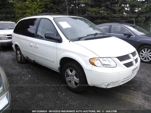 2D4GP44L77R203010 - 2007 DODGE GRAND CARAVAN SXT WHITE photo 1