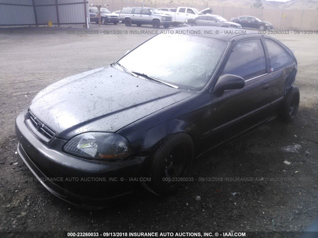 1HGEJ7126VL072761 - 1997 HONDA CIVIC HX BLACK photo 2