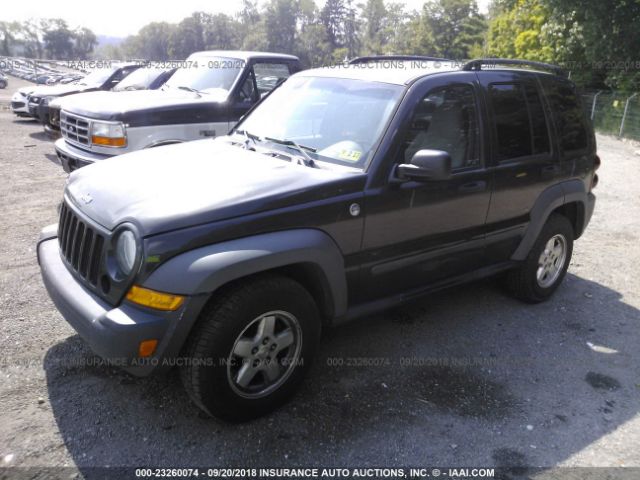 1J4GL48K56W248926 - 2006 JEEP LIBERTY SPORT BROWN photo 2