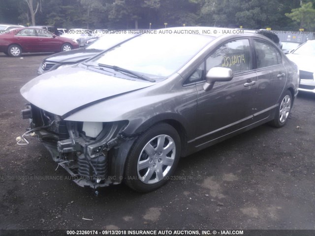 1HGFA16938L061616 - 2008 HONDA CIVIC EXL 灰色 照片 2