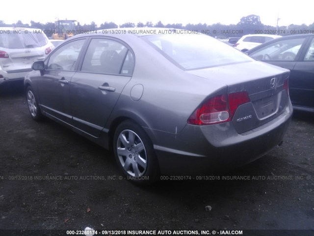 1HGFA16938L061616 - 2008 HONDA CIVIC EXL 灰色 照片 3