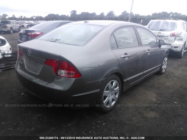 1HGFA16938L061616 - 2008 HONDA CIVIC EXL 灰色 照片 4