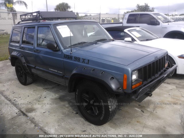 1J4FT68SXXL547368 - 1999 JEEP CHEROKEE SPORT/CLASSIC BLUE photo 1