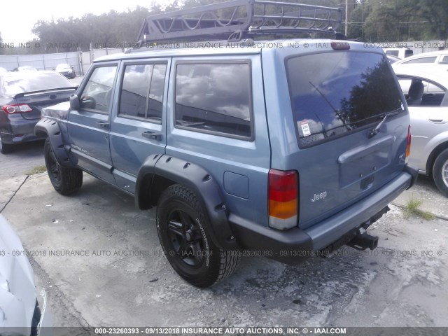 1J4FT68SXXL547368 - 1999 JEEP CHEROKEE SPORT/CLASSIC BLUE photo 3