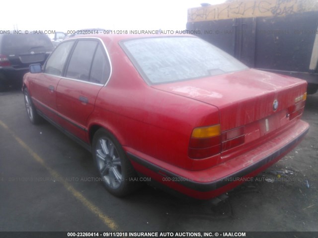 WBAHD6310PBJ85306 - 1993 BMW 525 I AUTOMATIC RED photo 3