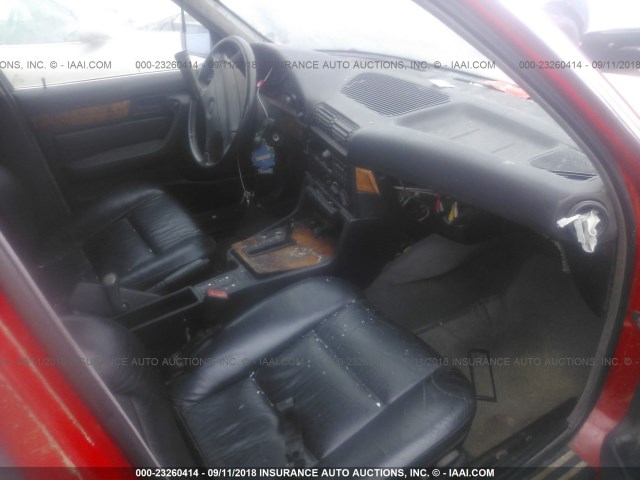 WBAHD6310PBJ85306 - 1993 BMW 525 I AUTOMATIC RED photo 5