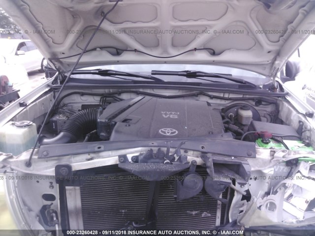 5TEUU42N27Z347457 - 2007 TOYOTA TACOMA ACCESS CAB Ақ фото 10