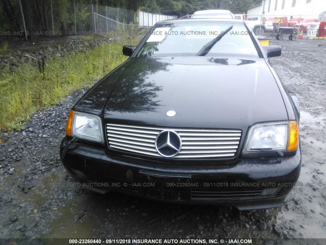 WDBFA76E7PF075285 - 1993 MERCEDES-BENZ 600 SL BLACK photo 6