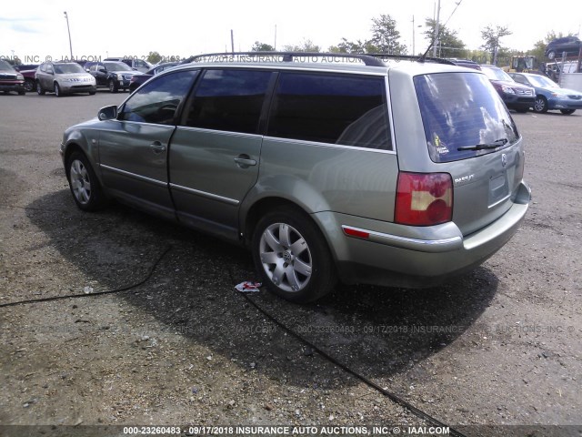 WVWWH63B03E087506 - 2003 VOLKSWAGEN PASSAT GLX 绿色 照片 3