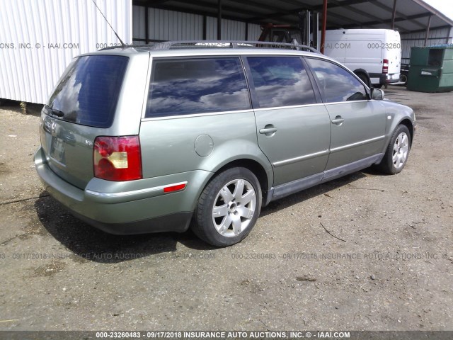 WVWWH63B03E087506 - 2003 VOLKSWAGEN PASSAT GLX 绿色 照片 4