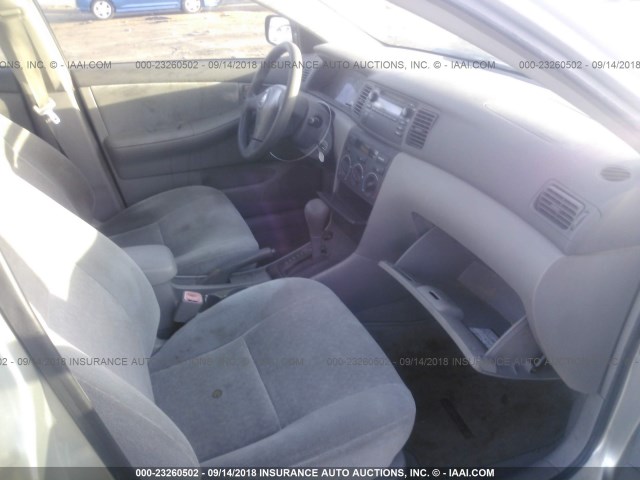 JTDBR32E042027749 - 2004 TOYOTA COROLLA CE/LE SILVER photo 5