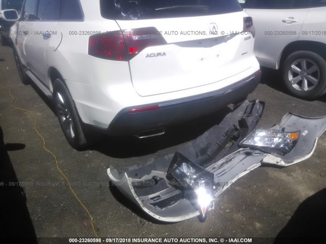 2HNYD2H53BH537585 - 2011 ACURA MDX ADVANCE WHITE photo 3