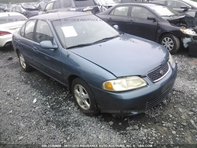 3N1CB51A71L391280 - 2001 NISSAN SENTRA GXE BLUE photo 1