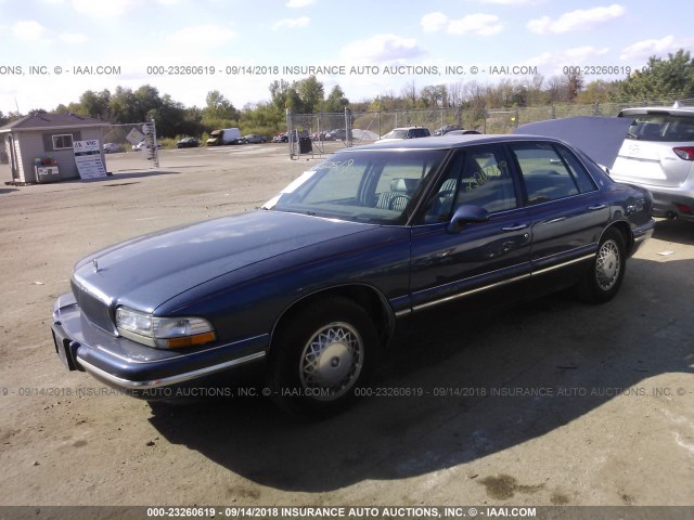 1G4CW52K5SH632208 - 1995 BUICK PARK AVENUE  BLUE photo 2