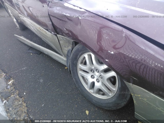 4S3BH6754Y7638163 - 2000 SUBARU LEGACY OUTBACK AWP 栗色 照片 6