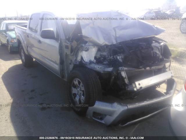 3TMJU4GN4FM177626 - 2015 TOYOTA TACOMA DOUBLE CAB PRERUNNER SILVER photo 1