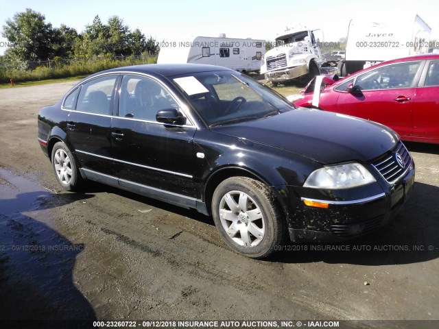 WVWRH63B33P388840 - 2003 VOLKSWAGEN PASSAT GLX BLACK photo 1