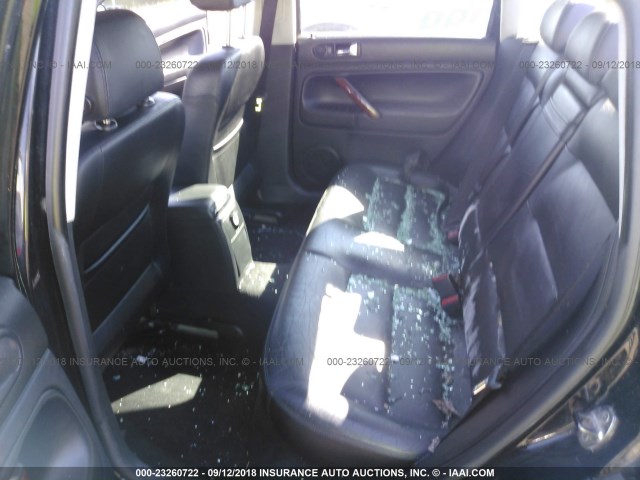 WVWRH63B33P388840 - 2003 VOLKSWAGEN PASSAT GLX BLACK photo 8