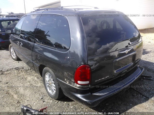 1C4GP64L7XB596630 - 1999 CHRYSLER TOWN & COUNTRY LIMITED BLACK photo 3