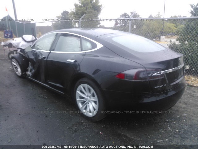 5YJSA1E20HF202808 - 2017 TESLA MODEL S Սև լուսանկար 3