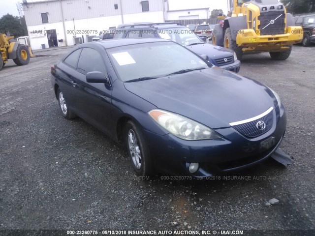 4T1CE38P05U954437 - 2005 TOYOTA CAMRY SOLARA SE/SLE მუქი ლურჯი ფოტო 1