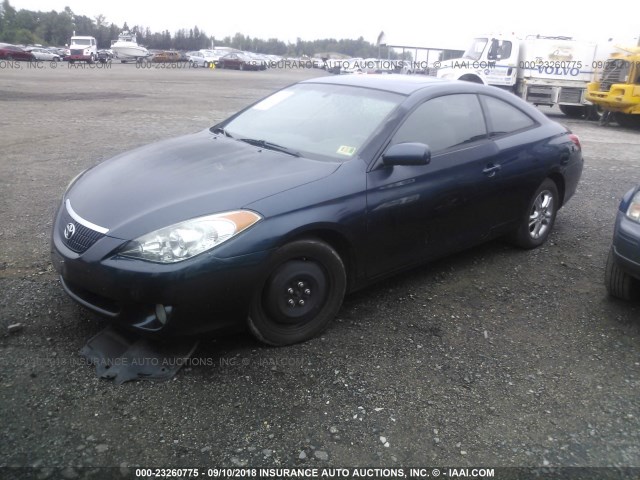 4T1CE38P05U954437 - 2005 TOYOTA CAMRY SOLARA SE/SLE მუქი ლურჯი ფოტო 2