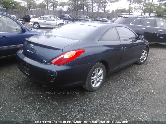 4T1CE38P05U954437 - 2005 TOYOTA CAMRY SOLARA SE/SLE მუქი ლურჯი ფოტო 4