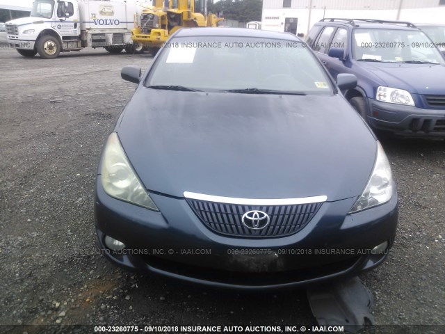 4T1CE38P05U954437 - 2005 TOYOTA CAMRY SOLARA SE/SLE მუქი ლურჯი ფოტო 6