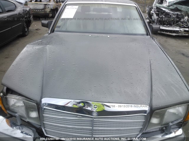 WDBCA35D5GA274059 - 1986 MERCEDES-BENZ 420 SEL GRAY photo 10