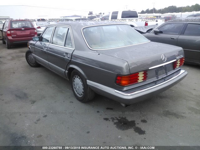 WDBCA35D5GA274059 - 1986 MERCEDES-BENZ 420 SEL GRAY photo 3