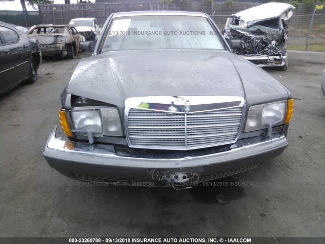 WDBCA35D5GA274059 - 1986 MERCEDES-BENZ 420 SEL GRAY photo 6