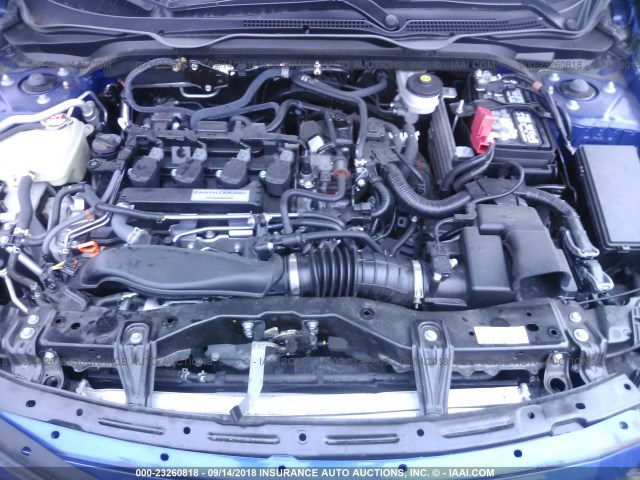 2HGFC3B78HH356783 - 2017 HONDA CIVIC EXL 蓝色 照片 10