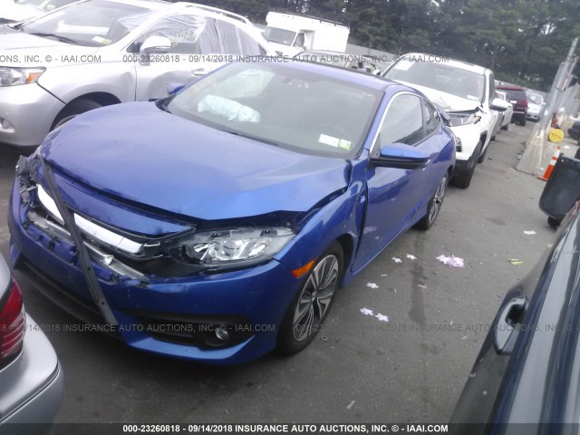 2HGFC3B78HH356783 - 2017 HONDA CIVIC EXL 蓝色 照片 2