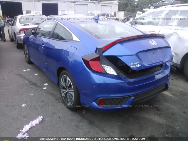 2HGFC3B78HH356783 - 2017 HONDA CIVIC EXL 蓝色 照片 3